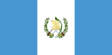 Cropped Flag of Guatemala