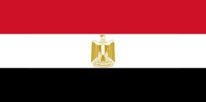 Cropped Flag of Egypt