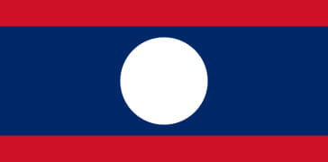 Cropped Flag of Laos