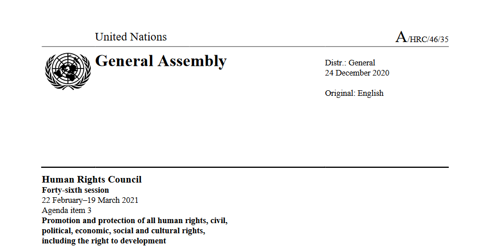 My Next Report: Why Anti-corruption? - UN SR Human Rights Defenders