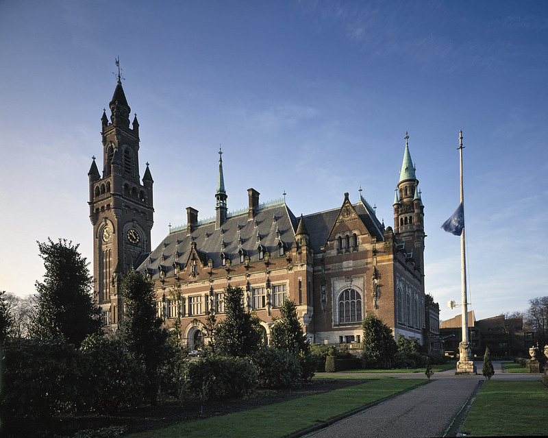 The Peace Palace, seat of the International Court of Justice, the Hague, Netherlands.
