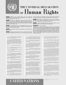 The text of the Universal Declaration of Human Rights